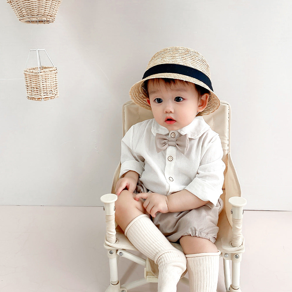 Baby Boy Autumn Two-Piece Long-Sleeve Shirt & Shorts