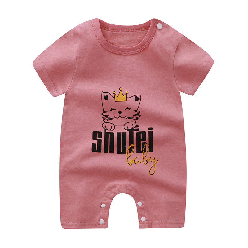 Baby Cotton Short-Sleeve Romper