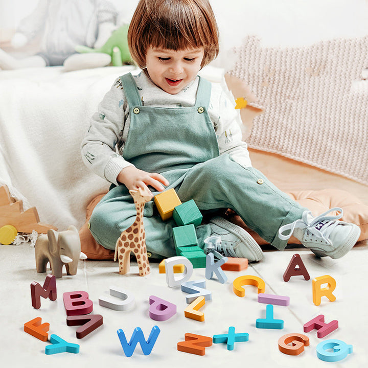 Baby Wooden Numbers & Letters Educational Puzzle