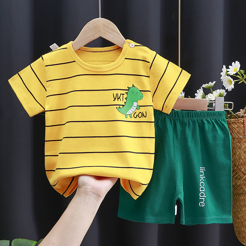 Baby Cotton Short-Sleeve T-Shirt Set