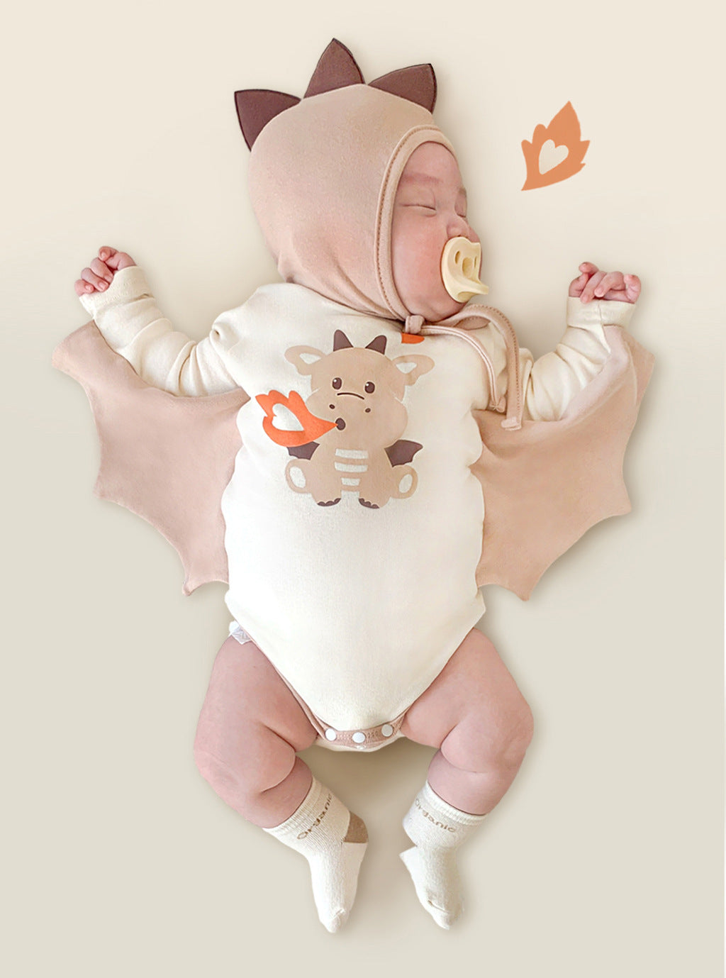 Baby Dragon Print Romper One-Piece