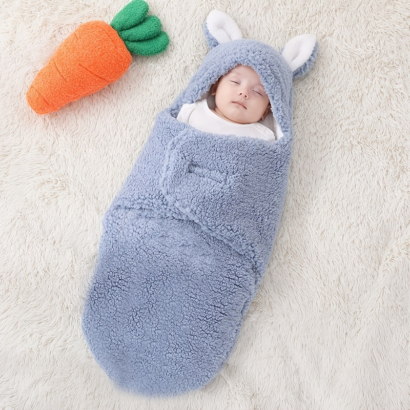 Super Soft Baby Sleeping Bag Fluffy Fleece Newborn Blanket