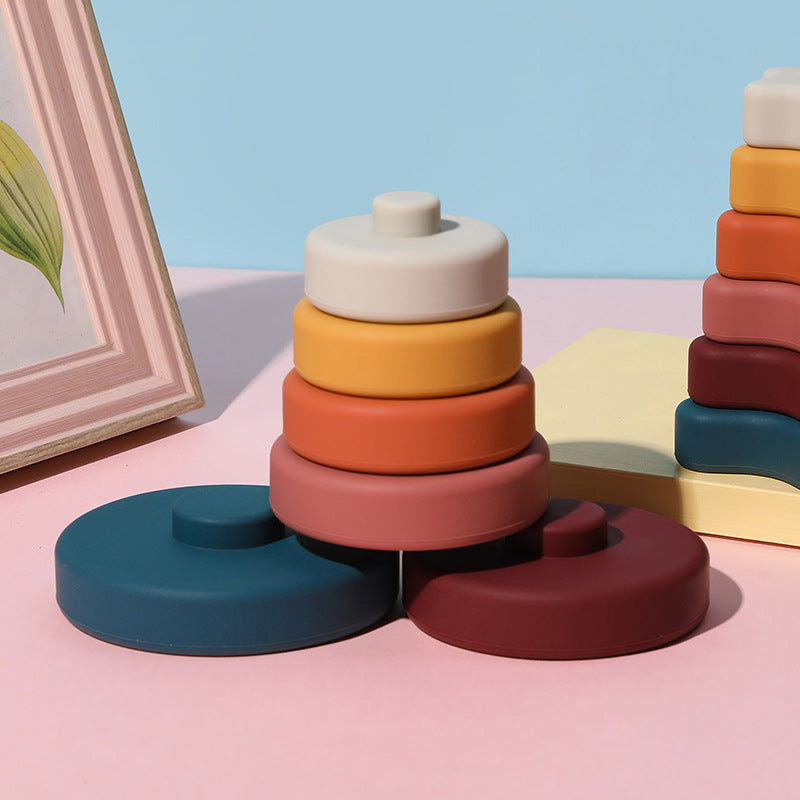 Jenga Baby Early Learning Silicone Block Toy