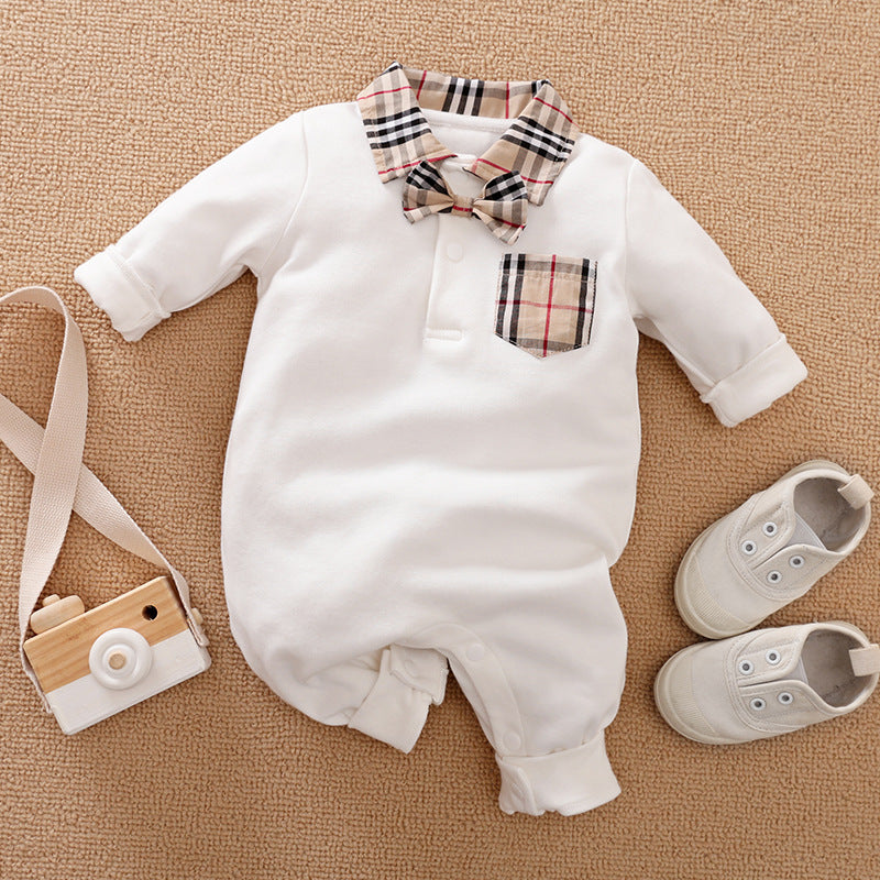Baby Boys' Long-Sleeve Gentleman Romper