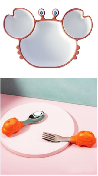 Silicone Baby Feeding Plate and Bowl Set