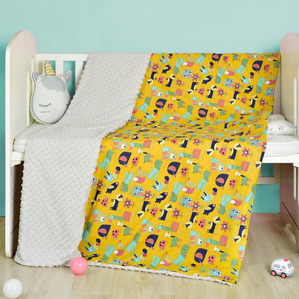 Cotton Bean Baby Cartoon Blanket Quilt