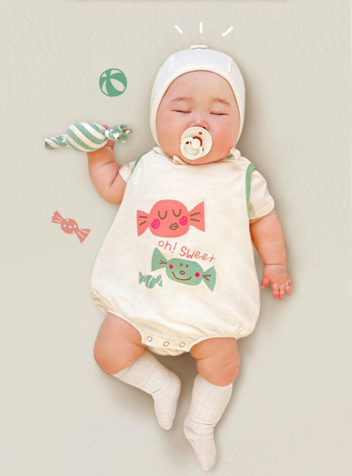 Baby Korean Candy Print Romper