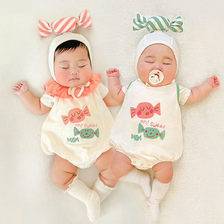 Baby Korean Candy Print Romper
