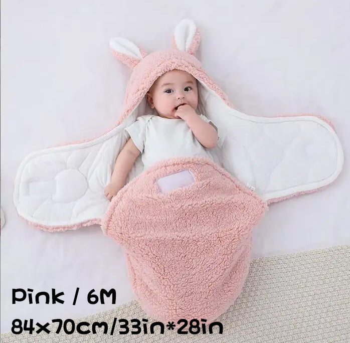 Super Soft Baby Sleeping Bag Fluffy Fleece Newborn Blanket
